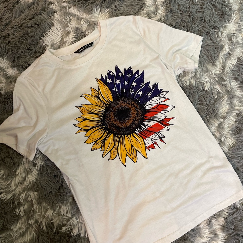 Americana sunflower shirt